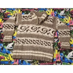 Vintage hand knit genuine cowichan Indian wool